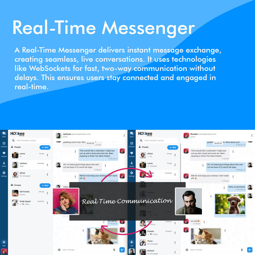 Hookee - PWA Chat App | Angular 19, Node.js, MongoDB & Socket.io Chat App